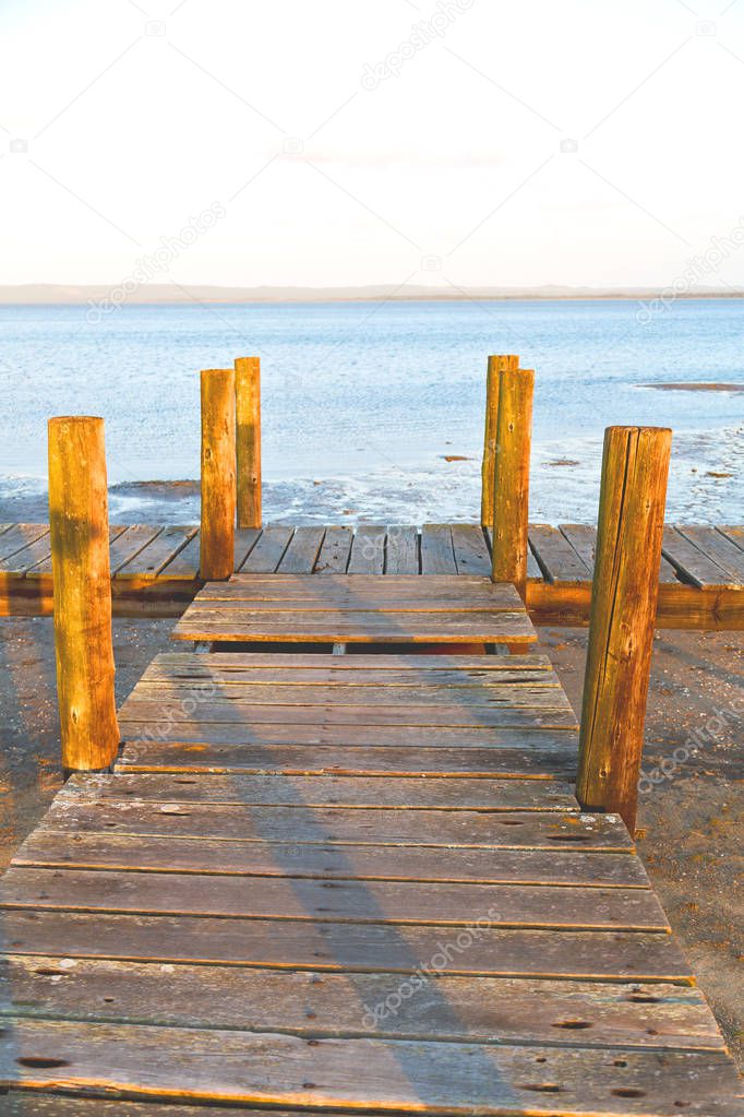  in south africa     nature  reserve and pier