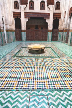 Fas Afrika eski antika inşaat mousque dostum çeşme