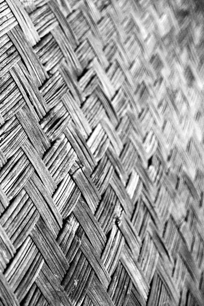 Un muro costruito su bambù di vimini — Foto Stock