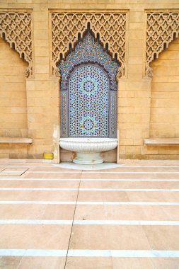 Fas Afrika eski antika inşaat mousque dostum çeşme