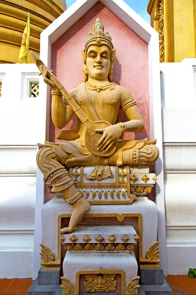 Siddharta Nel Tempio Bangascar Asia Thailandia Astratto Croce Passo Wat — Foto Stock
