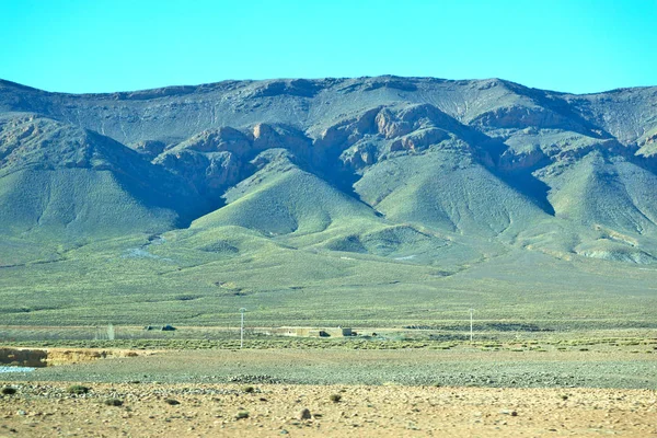 Arbusto no vale morocco áfrica o atlas montanha seca — Fotografia de Stock