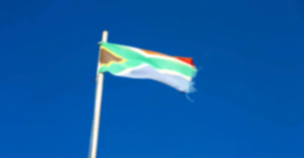 En Sudáfrica la bandera nacional — Foto de Stock