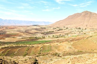  Lesotho sokak köyde mountain yakınındaki  