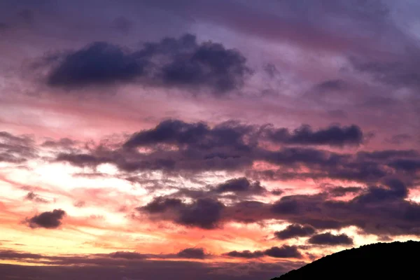 En Afrique du Sud nuage abstrait et coucher de soleil — Photo