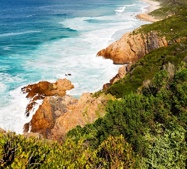 In south africa coastline indian     ocean — Stock Photo, Image