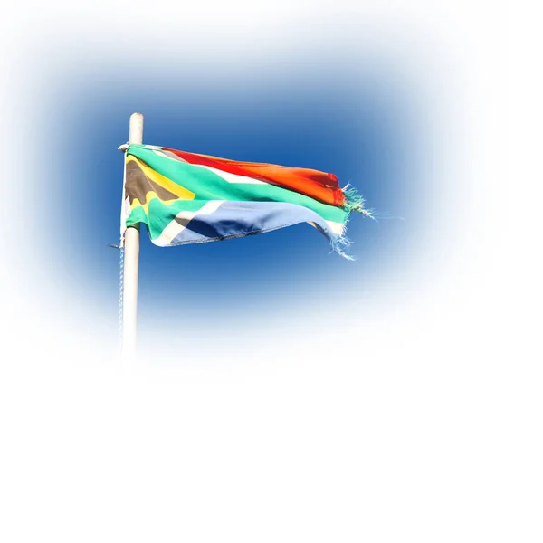 Στη Νότια Αφρική η εθνική σημαία — Φωτογραφία Αρχείου