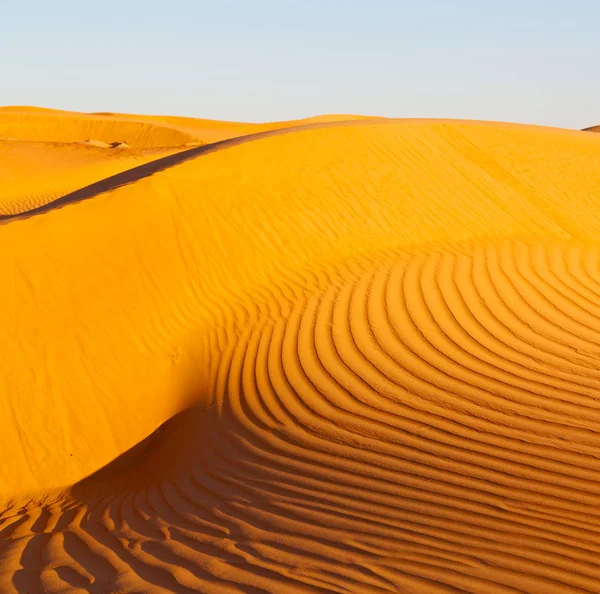 Em oman velho deserto esfregar al khali o quarto vazio e ao ar livre — Fotografia de Stock