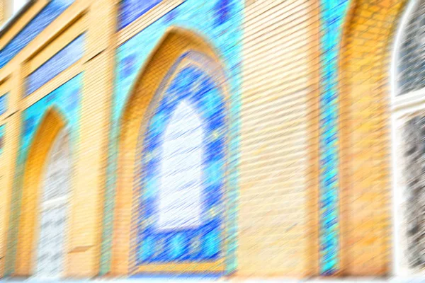 Em iran os azulejos decorativos velhos — Fotografia de Stock