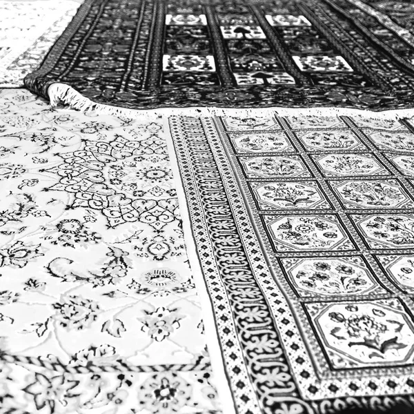 V Íránu starožitný koberec textil — Stock fotografie