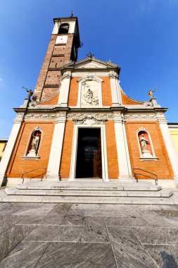   mozzate eski kilise tuğla kule kapalı 