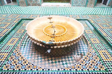 Fas Afrika eski antika inşaat mousque dostum çeşme