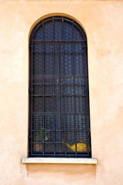 Rosetón italia lombardía el jerago viejo azulejo — Foto de Stock