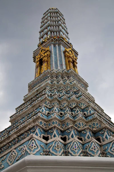 Thailand Bangkok Regen Tempel abstraktes Mosaik — Stockfoto