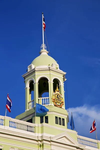 泰国亚洲曼谷阳光普照寺抽象国旗宗教 — 图库照片