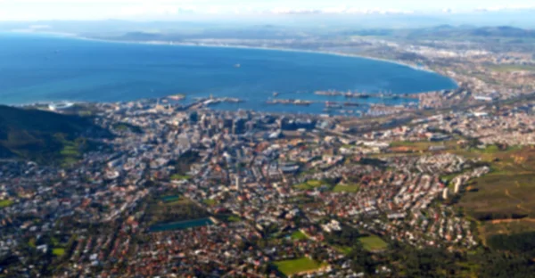 En Afrique du Sud Cape Town skyline de la montagne de la table — Photo