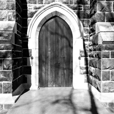  Güney Afrika eski kilisede şehir merkezinde  