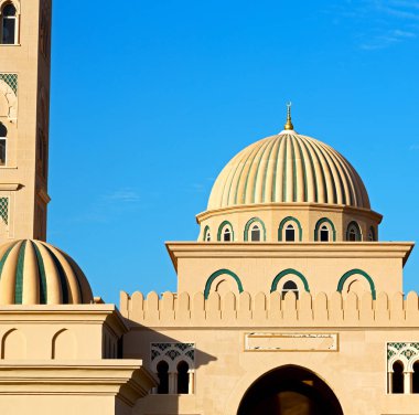Umman muscat oteli eski Camii Minare ve din gökyüzü temizleyin