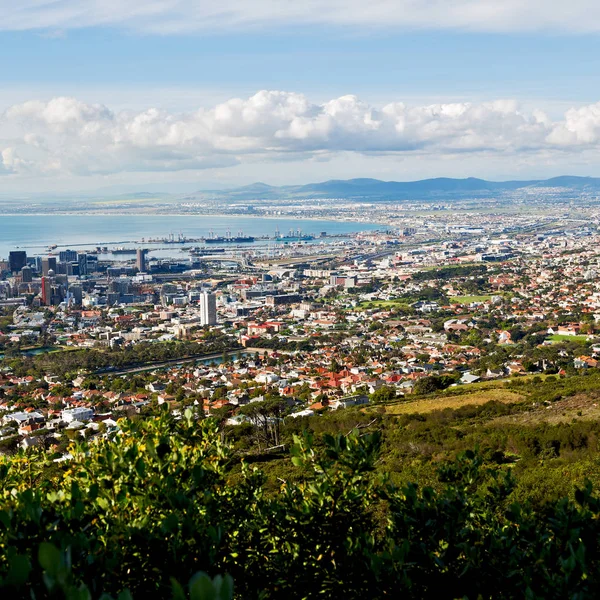 En Afrique du Sud Cape Town skyline de la montagne — Photo
