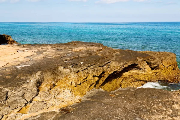 在阿曼海岸线海海洋海湾 — 图库照片