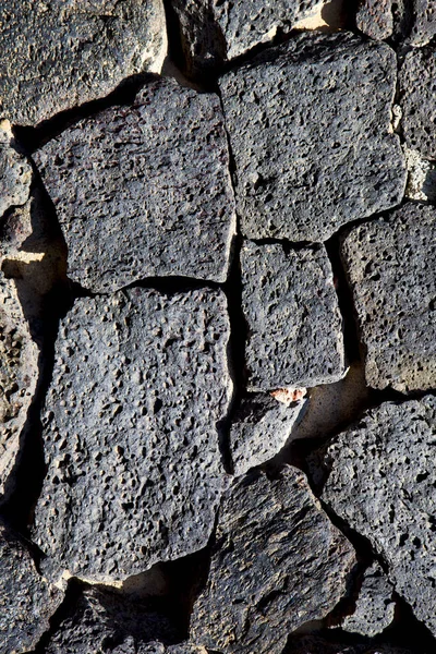 Textura abstrata rocha lanzarote espanha pedra e líquenes — Fotografia de Stock