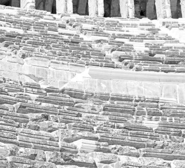  Aspendos ve Türkiye'nin Avrupa'nın eski tiyatro abstrac kırık