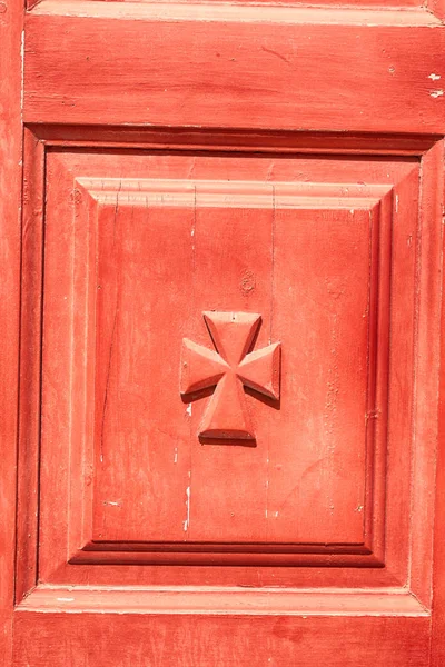 In Italië oude antieke deur textuur en abstract — Stockfoto