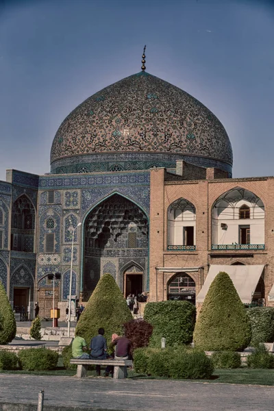 In iran vecchia moschea quadrata — Foto Stock