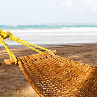    ocean beach yakınındaki bir hamak üzerinden görüntülemek  