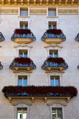 Lugano İsviçre şehir merkezinde İsviçre terası