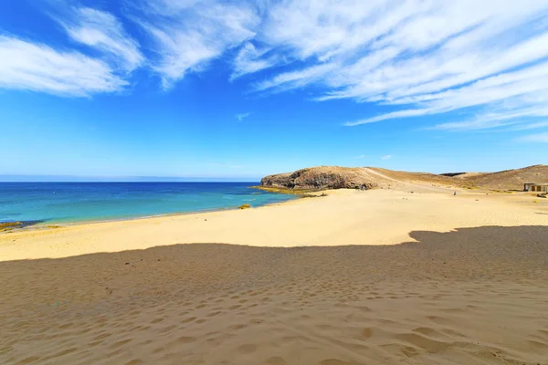 White coast lanzarote    spain  swimming — Stock Photo, Image