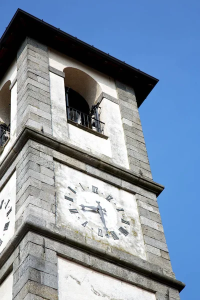 Ternate  and church tower bell sunny day — Stockfoto