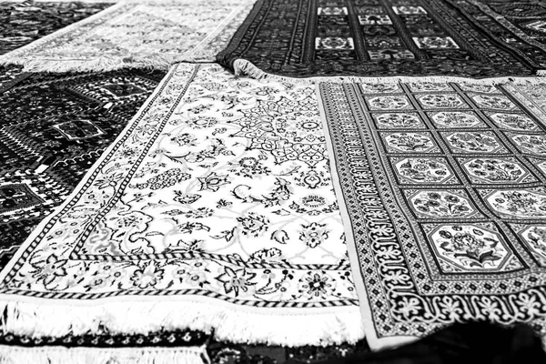 Dalam irisan karpet antik tekstil — Stok Foto