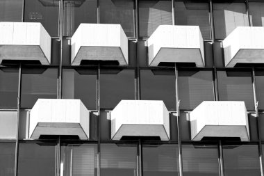 soyut gökdelen ve gökyüzü Teras