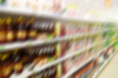 İran soyut süpermarkette bulanık