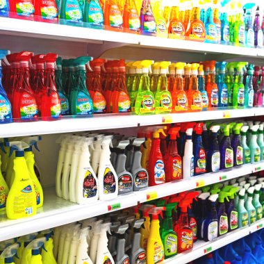 İran soyut süpermarkette bulanık