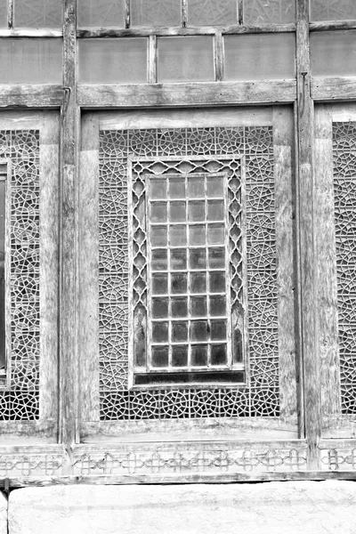 In iran  the old   architecture   window — Stock Photo, Image