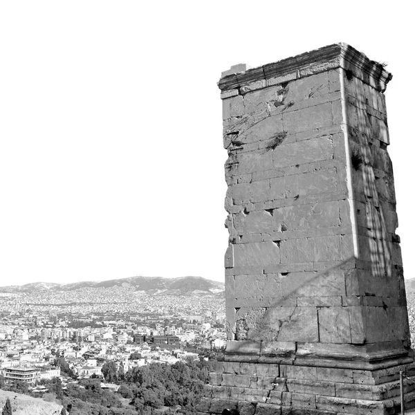 고 대 도시와 오래 된 새로운 아키텍처 유럽 그리스 죄수 — 스톡 사진