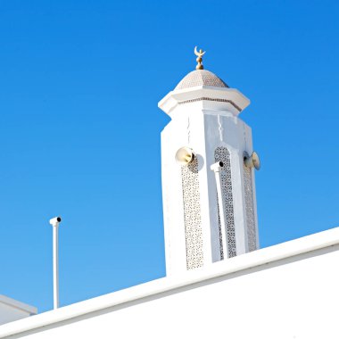 Umman muscat oteli eski Camii Minare ve din gökyüzü temizleyin