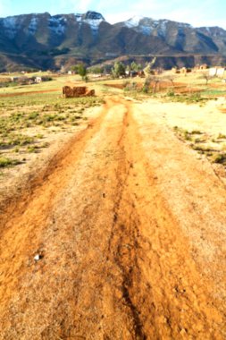   Lesotho sokak köyde  