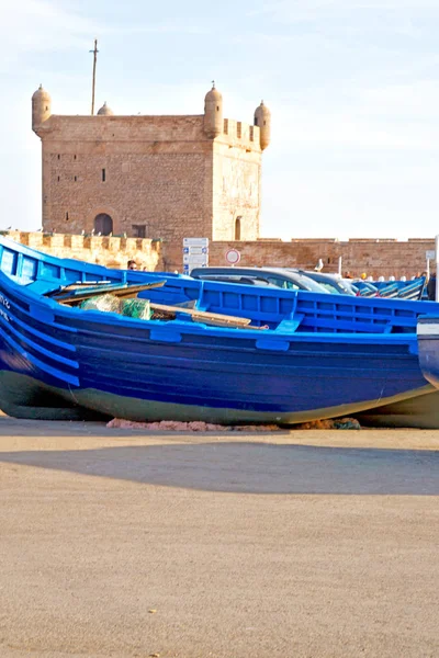 Barco en África morocco viejo puerto madera y pastel abstracto —  Fotos de Stock