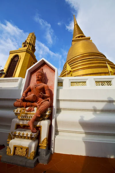 Asien Thailand Buddha Statue Farben Religion Mosaik — Stockfoto