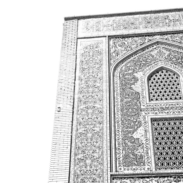 Em iran os azulejos decorativos velhos — Fotografia de Stock