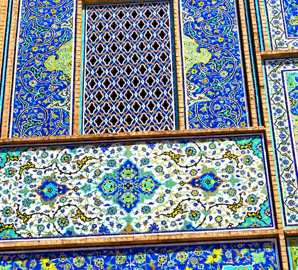 Em iran os azulejos decorativos velhos — Fotografia de Stock