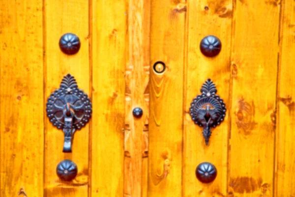 In iran antique  door entrance — Stock Photo, Image