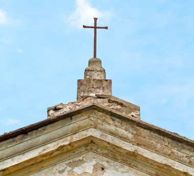 İtalya Avrupa'nın soyut Kutsal Haç ve gökyüzü b duvar