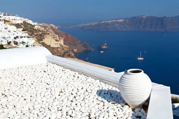 In vacation    europe cyclades potter — Stock Photo, Image