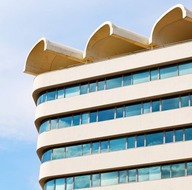 soyut gökdelen ve gökyüzü Avrupa Yunanistan arka plan metni