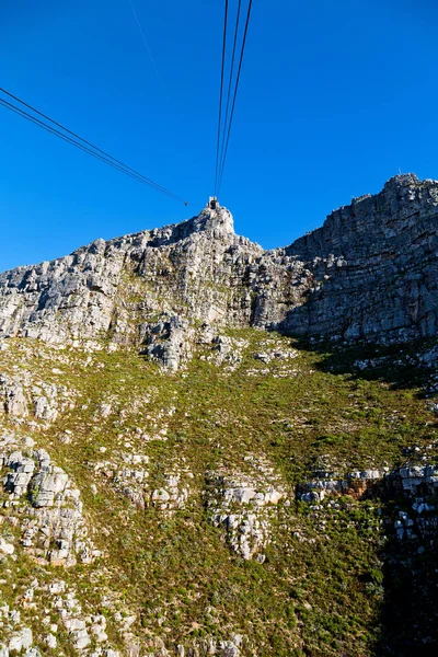 In south africa  city skyline from mountain — Stock Photo, Image