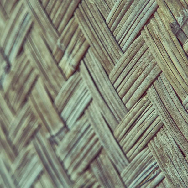 A wall build on wicker bamboo — Stock Photo, Image